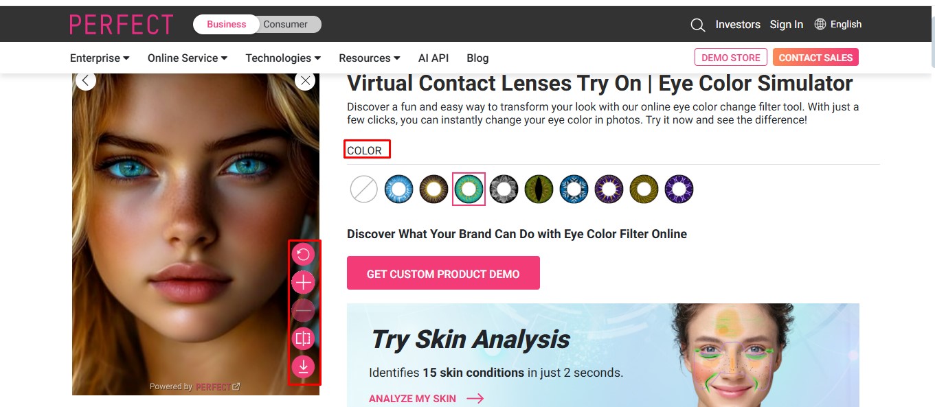 Perfect Corp - the ideal eye photo editor for free online