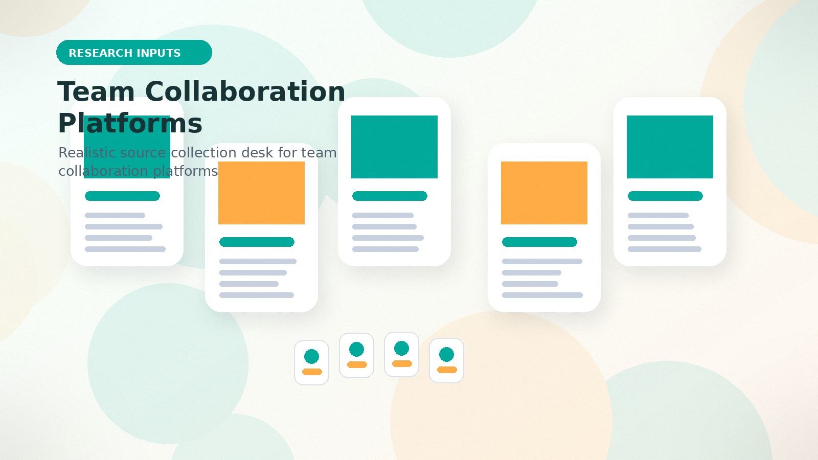 Team Collaboration Platforms realistic research inputs visual for team collaboration platforms