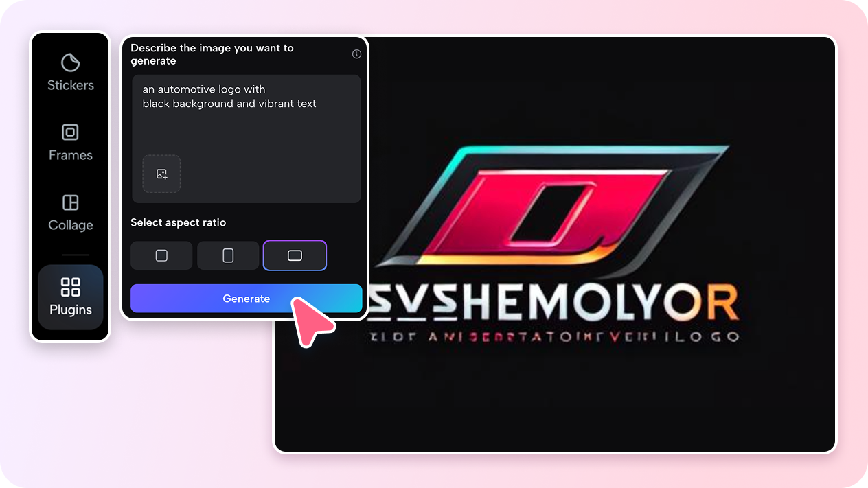 Instant automotive logo generation with AI
