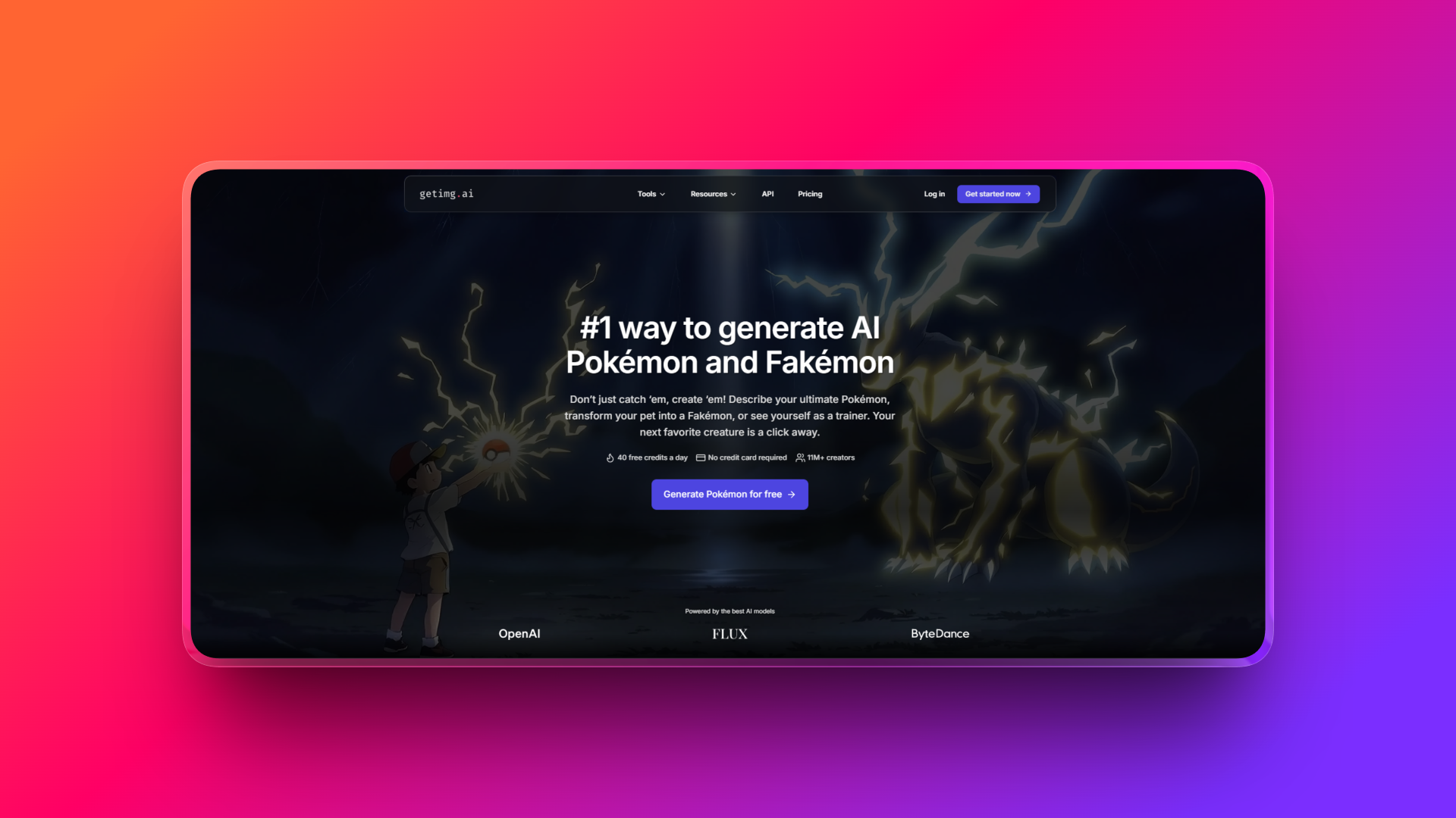 AI Pokémon generator by Getimg.ai