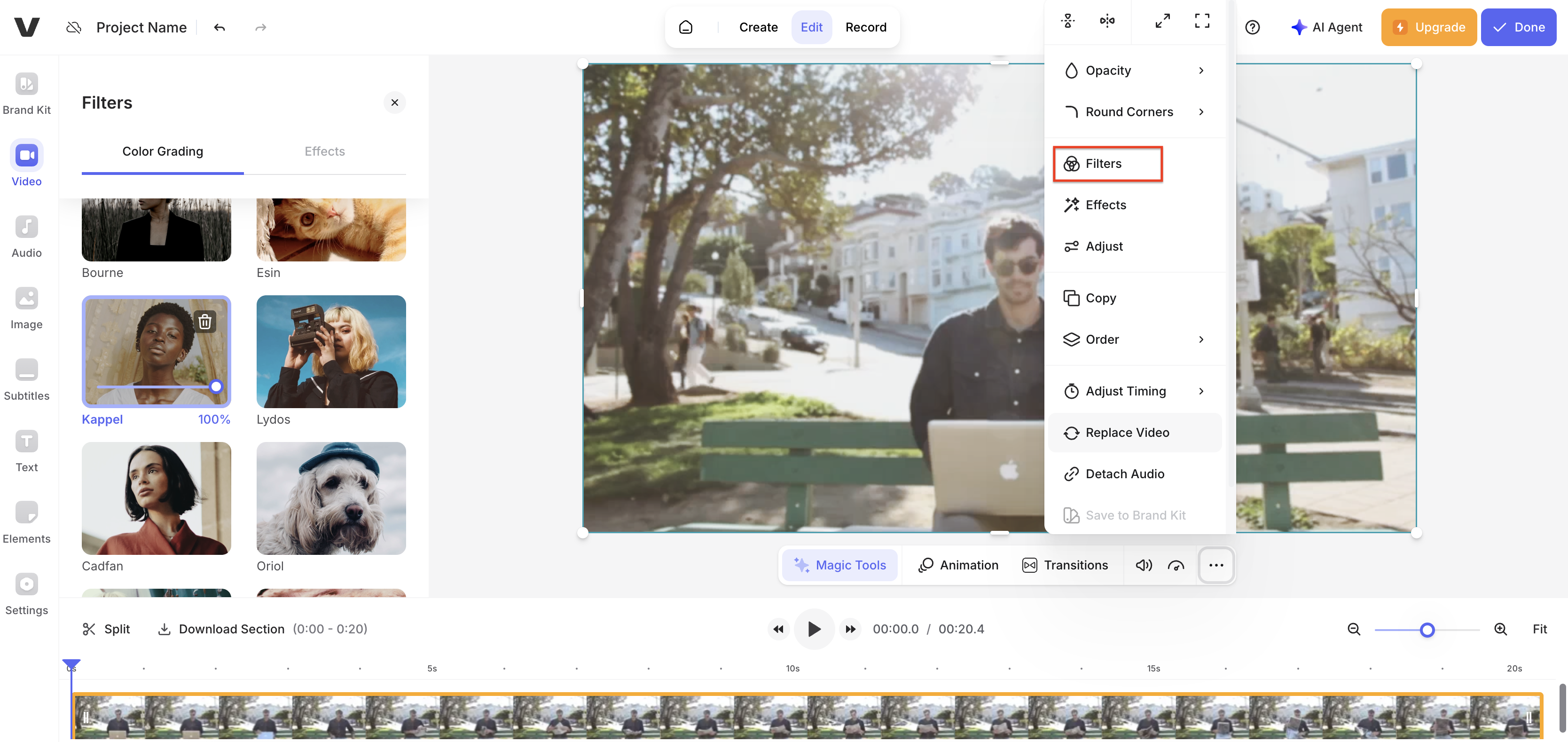 Access filter