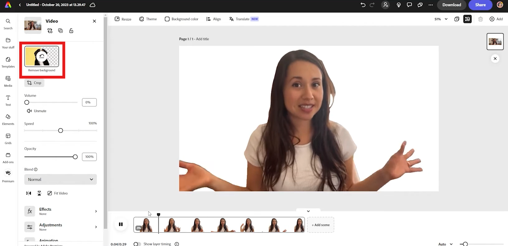 Remove the background