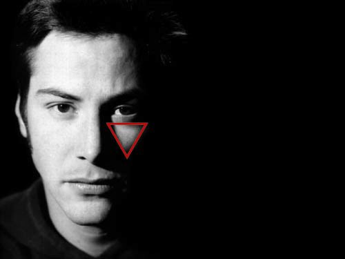 Side-lit portrait showing clear Rembrandt triangle under the eye