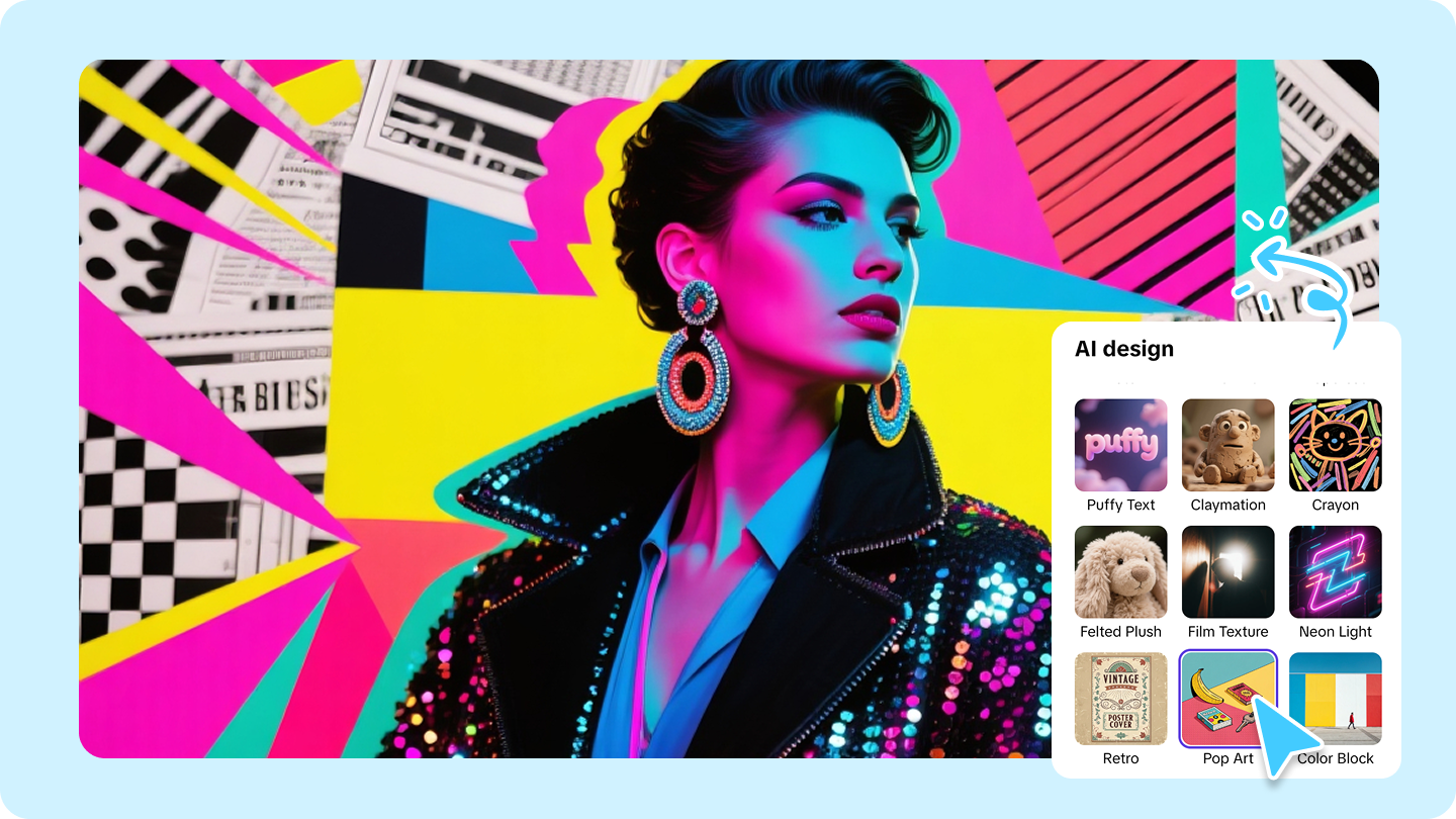 Pippit Image Studio – Schermata di accesso al design AI