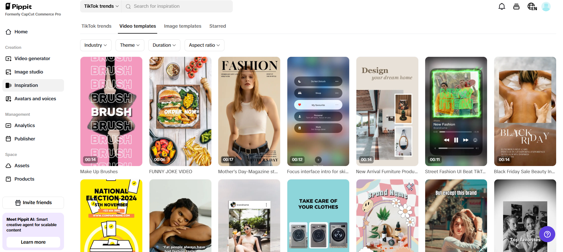 Customizable templates