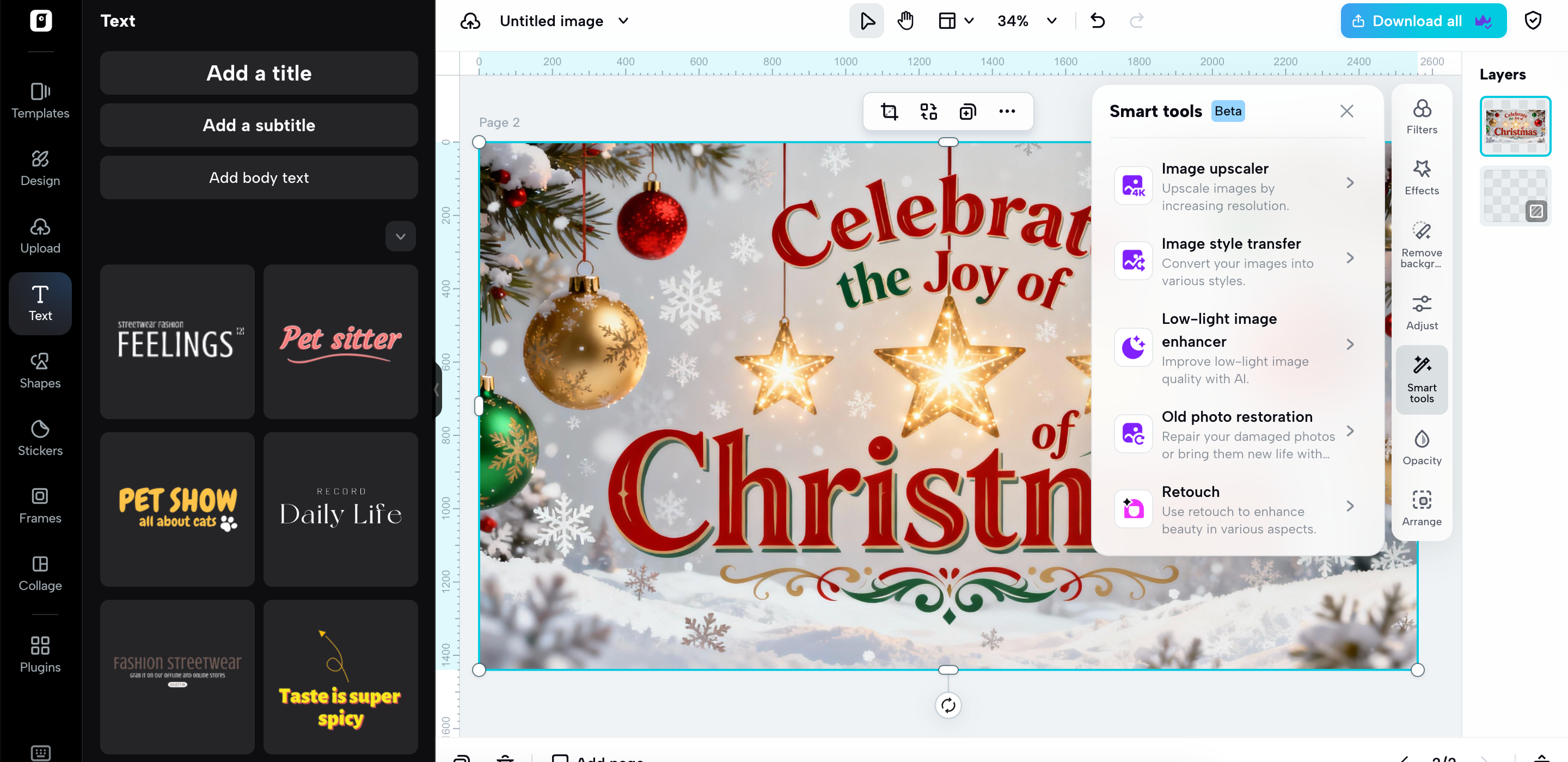 Deep editing features