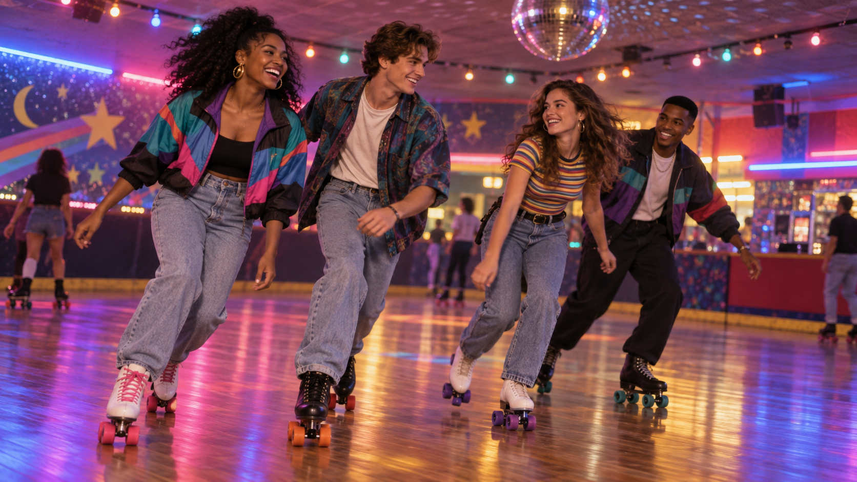 Roller-rink montage example