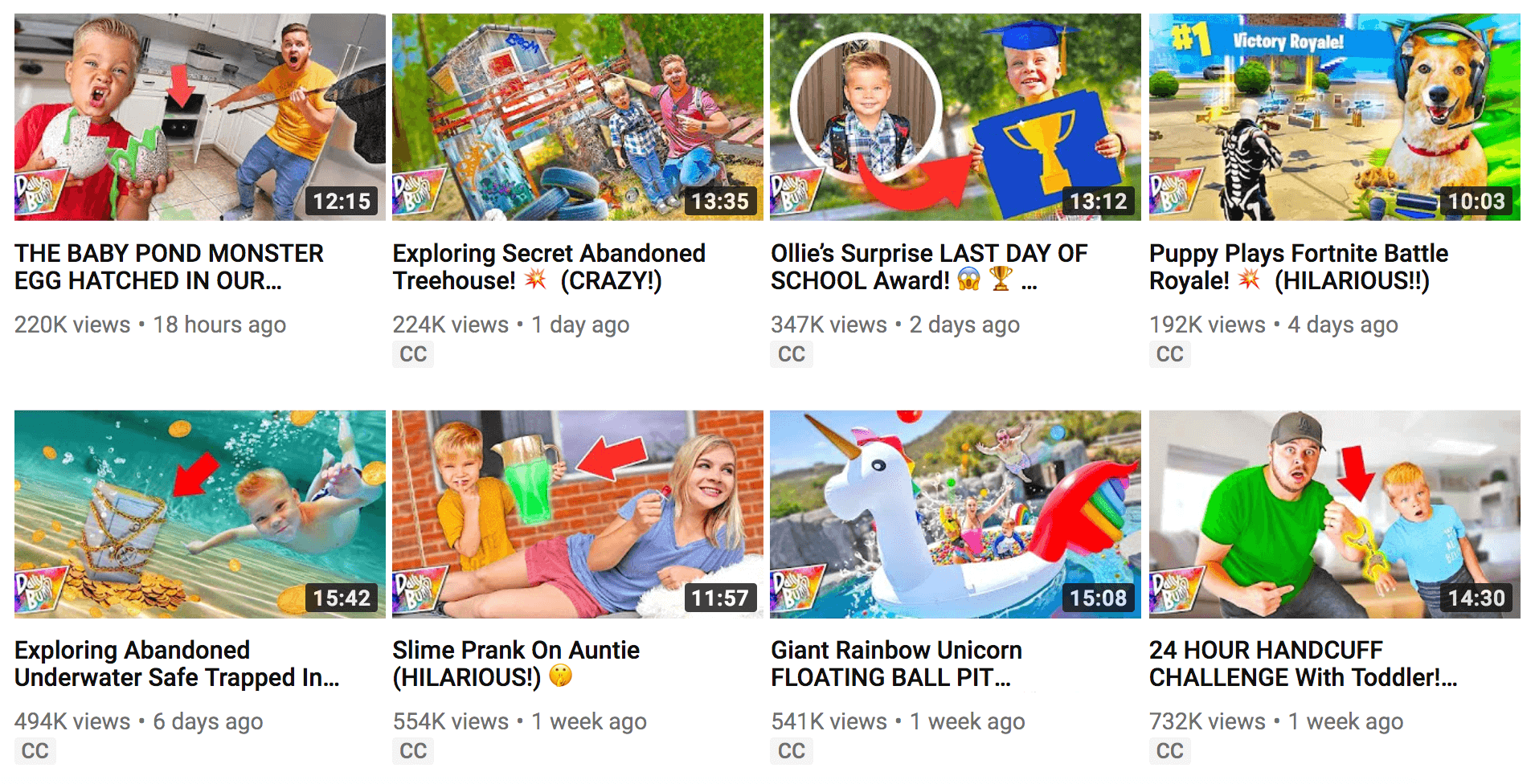 Miniatură colorată pentru YouTube cu text îndrăzneț și emoție