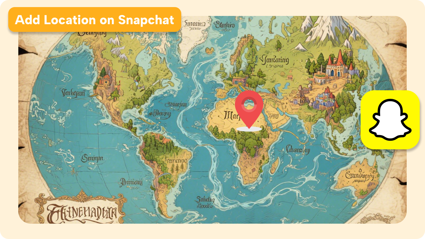 how to add location on snapchat