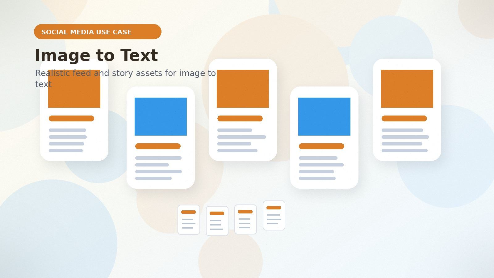Image to Text realistic social media use case visual for image to text