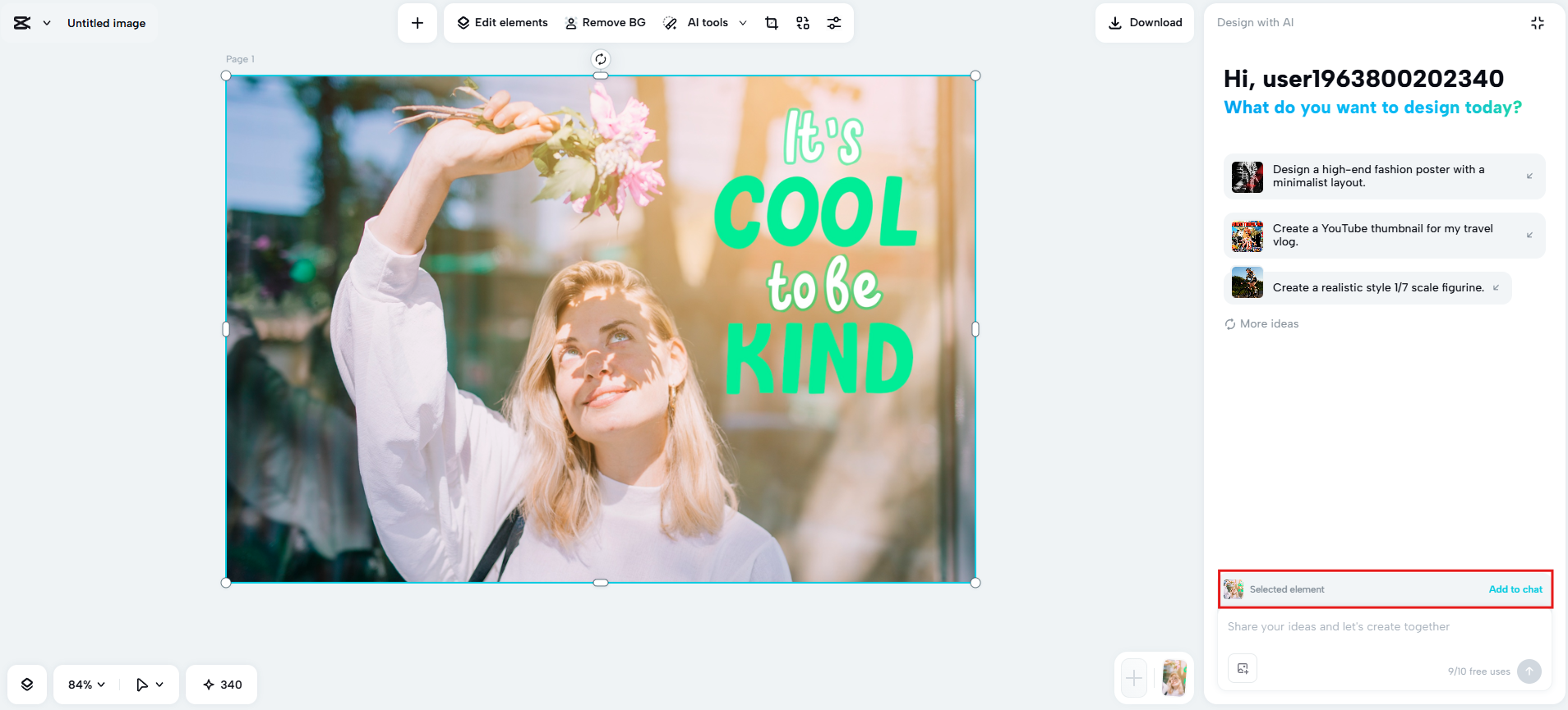 Select the image to edit text