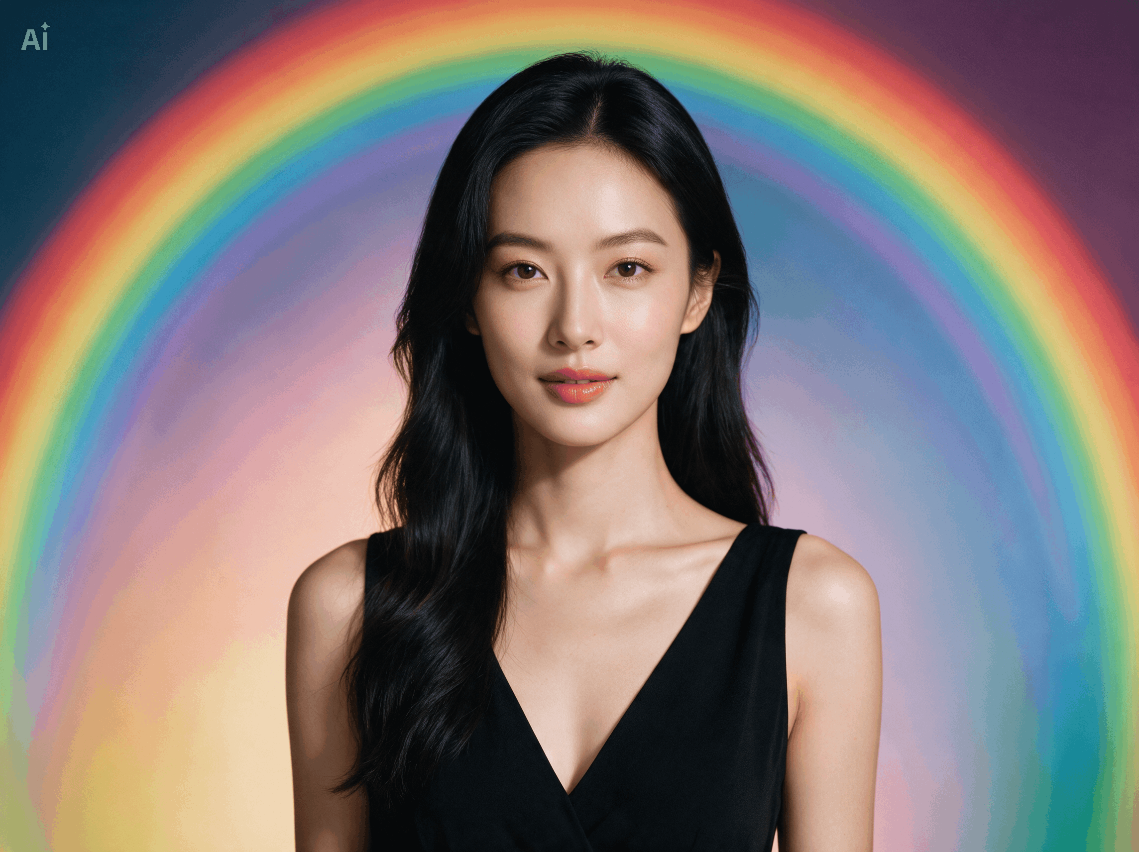 Add Rainbow Background To Photo