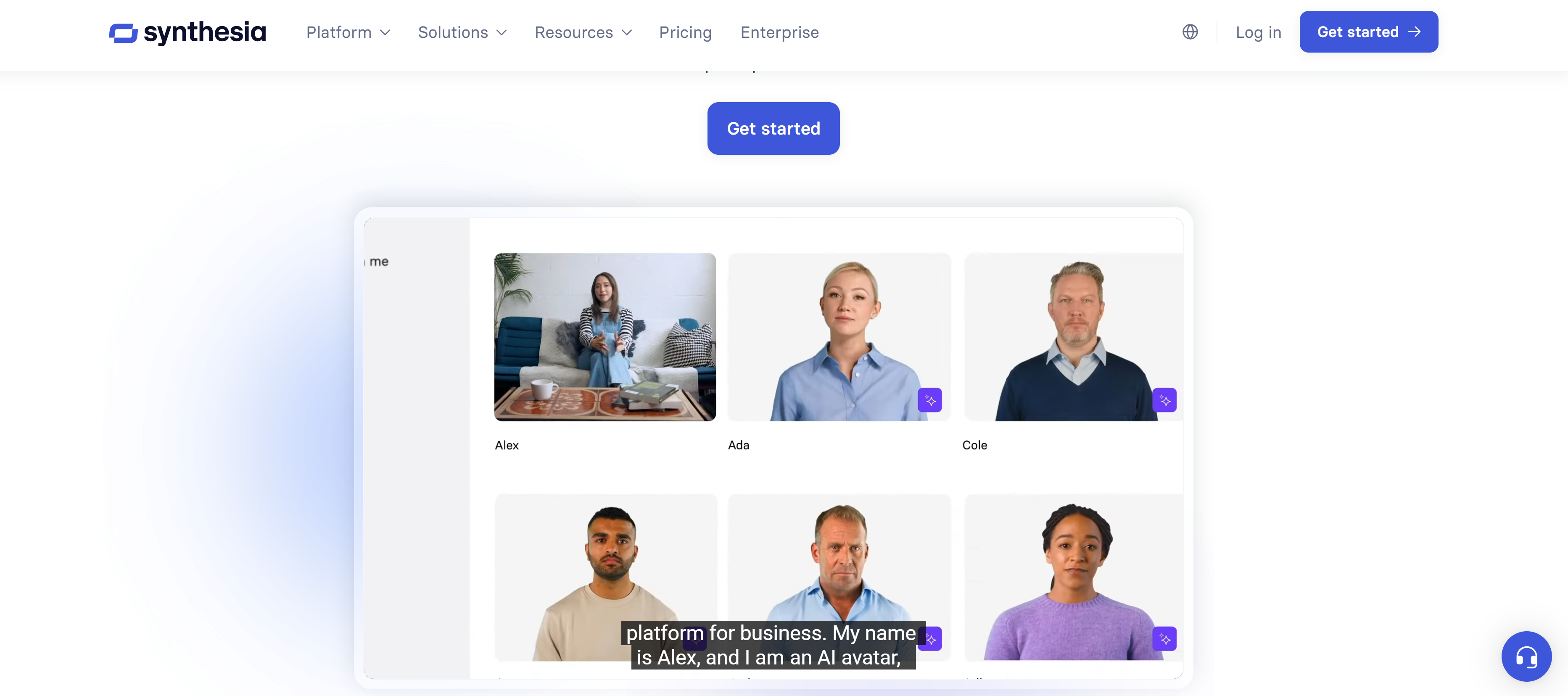 Synthesia: Alternative for Luma AI