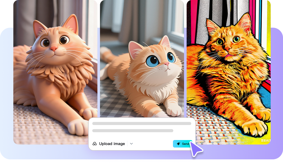 Ilapat ang cartoon at anime effect sa mga alagang hayop