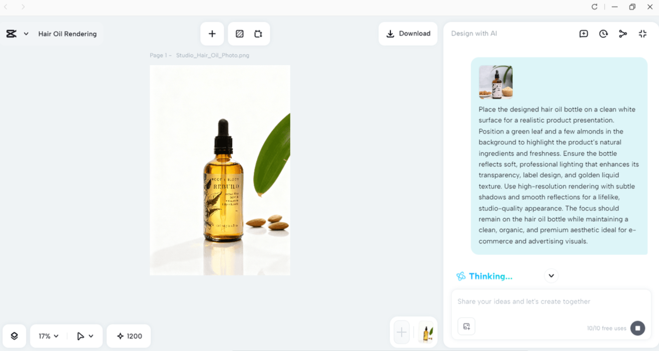 Interface of CapCut desktop video editor - the best software to design products