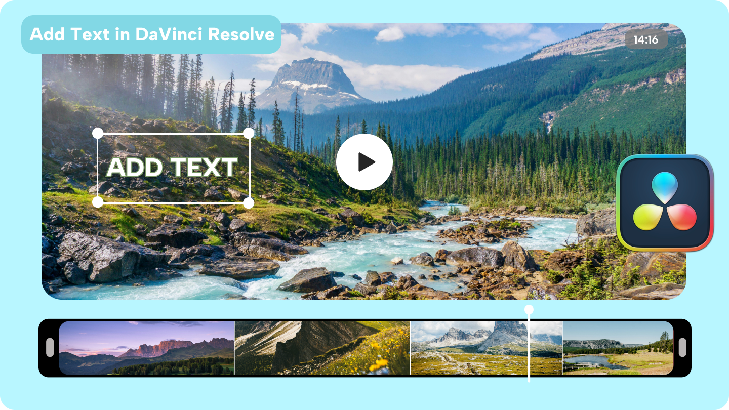 add text in davinci resolve