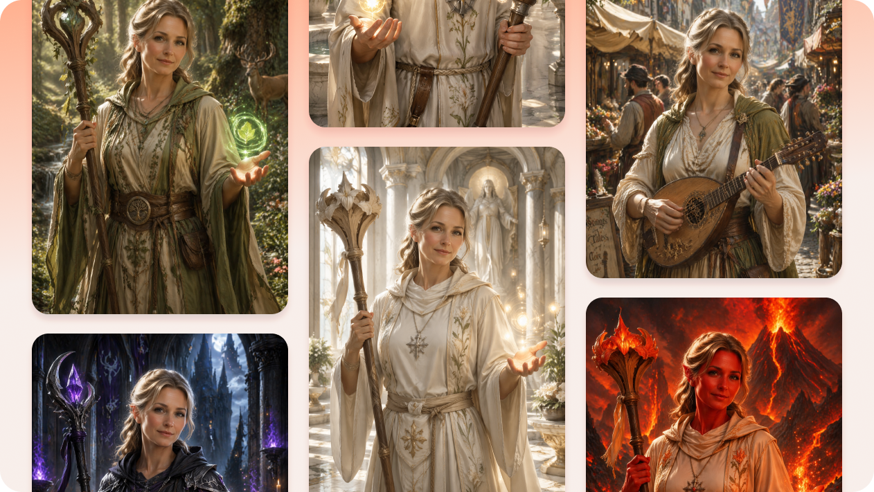 Create multiple character variations with an AI Agent