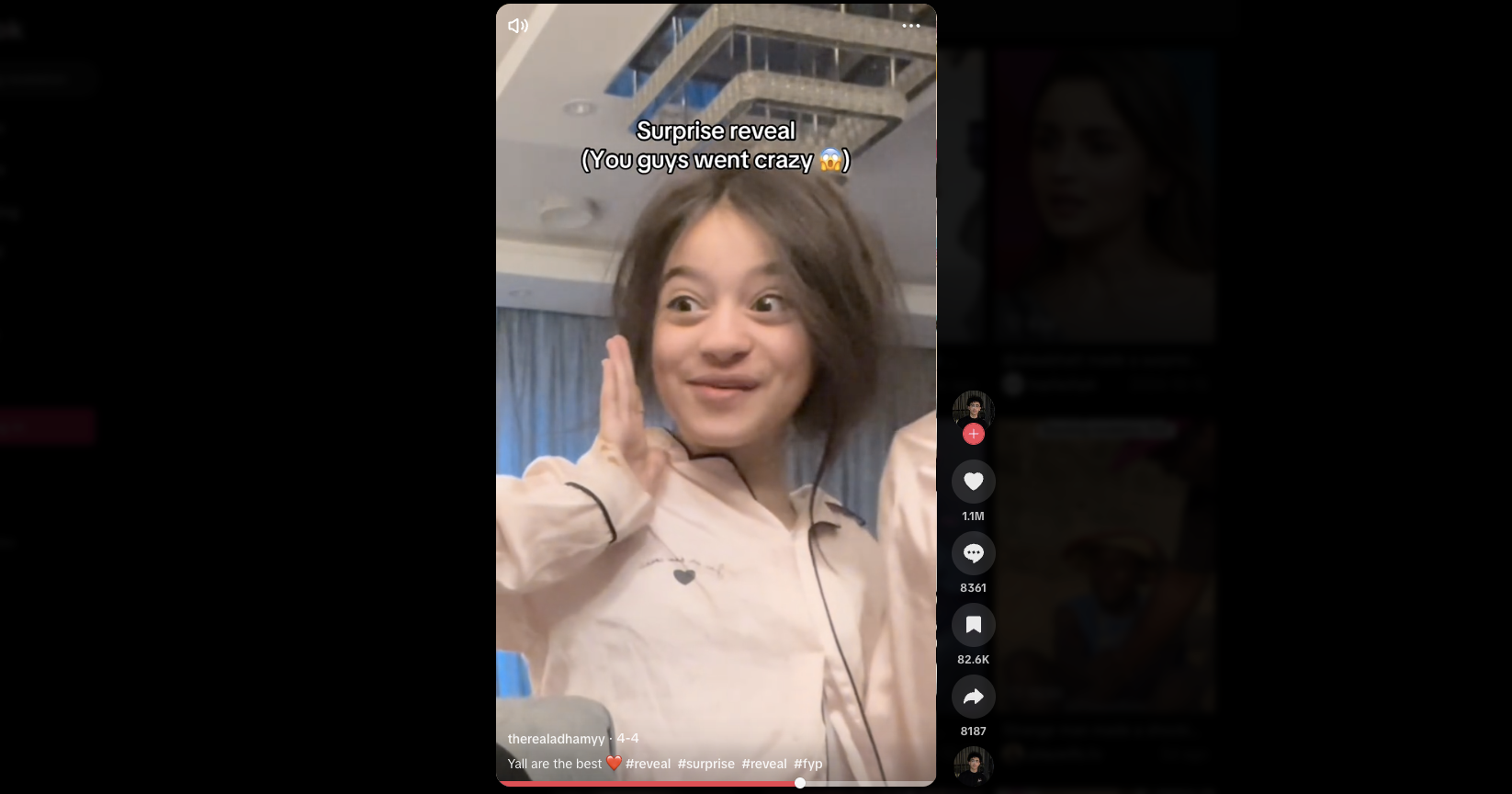 驚くべき暴露TikTokビデオ