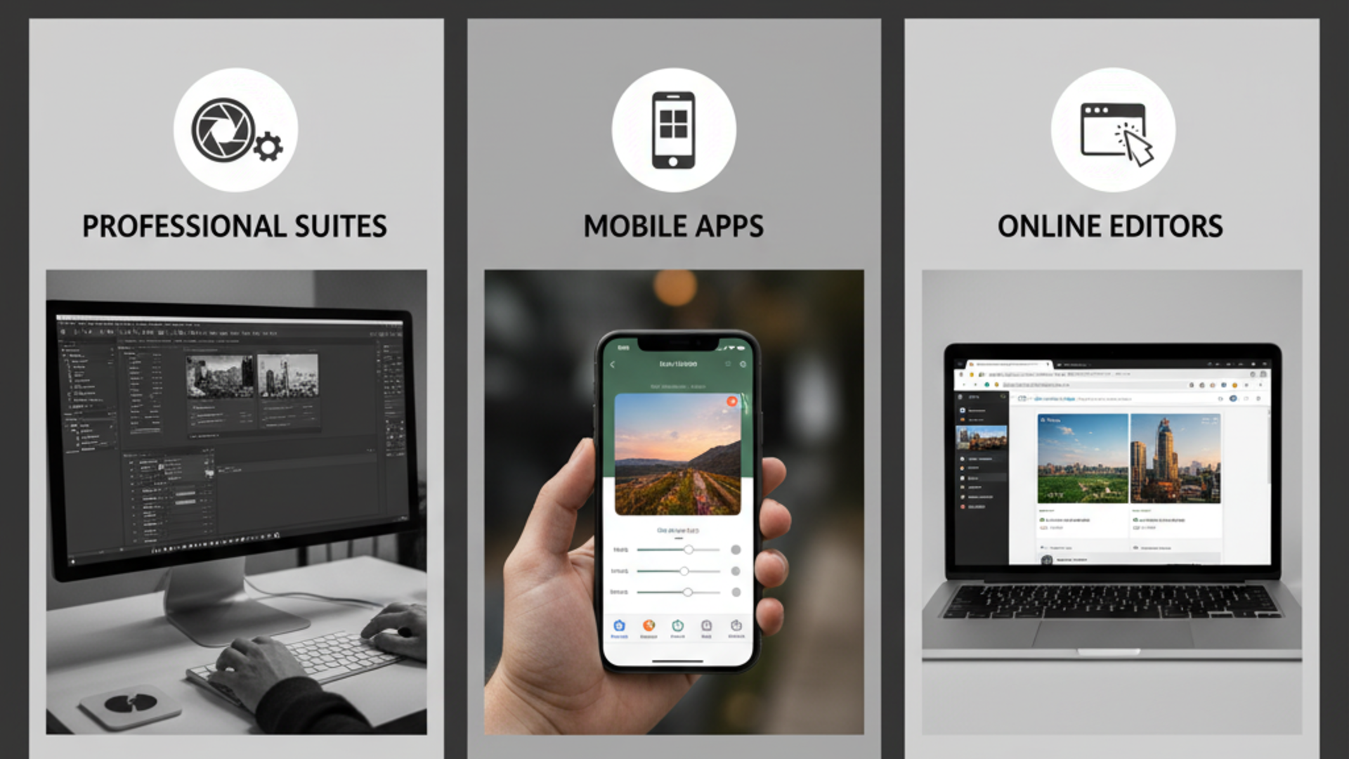 The world of photo editing tools