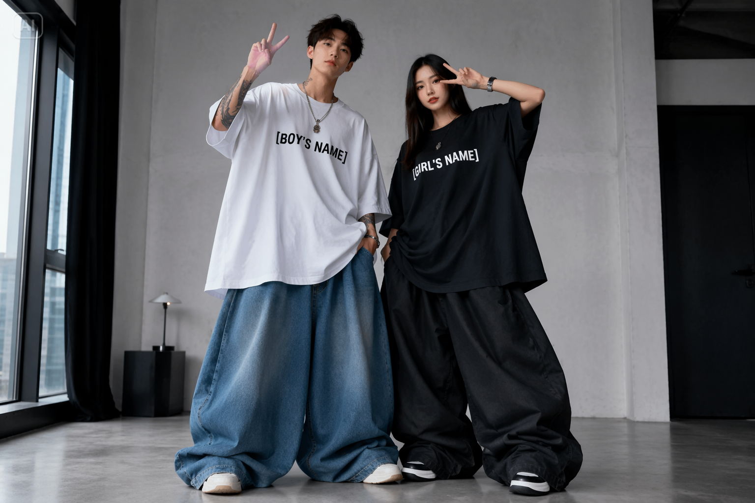 baggy jeans image prompt