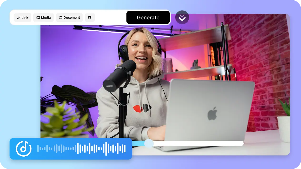 Pippit video generation interface