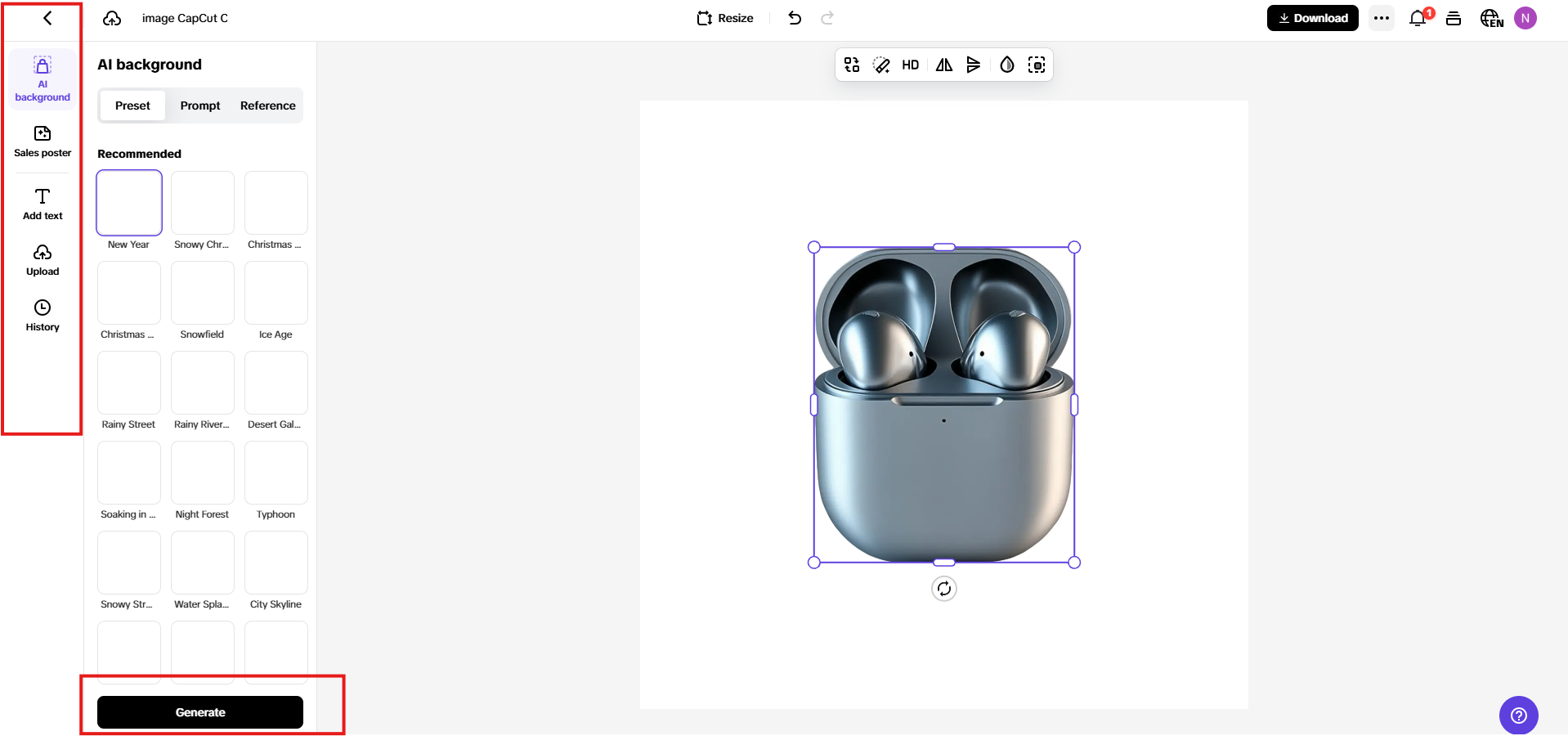 Advance image editing