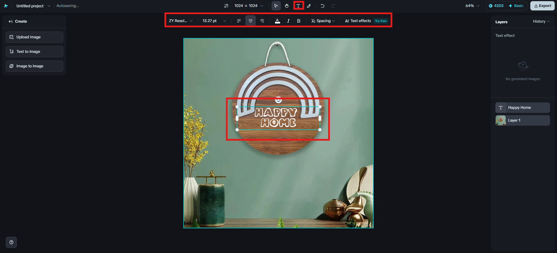 Aggiungi testo all'immagine