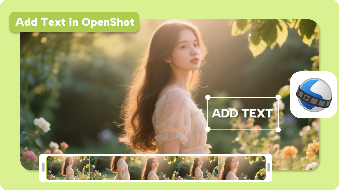openshot adding text