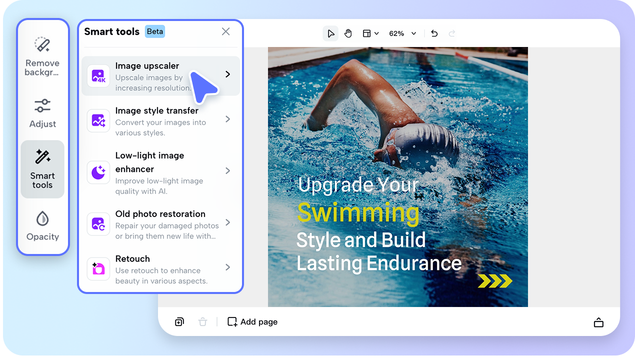 AI-powered design and smart editing tools 