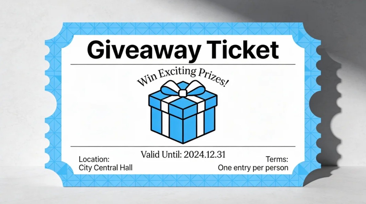 Raffle and giveaway tickets image