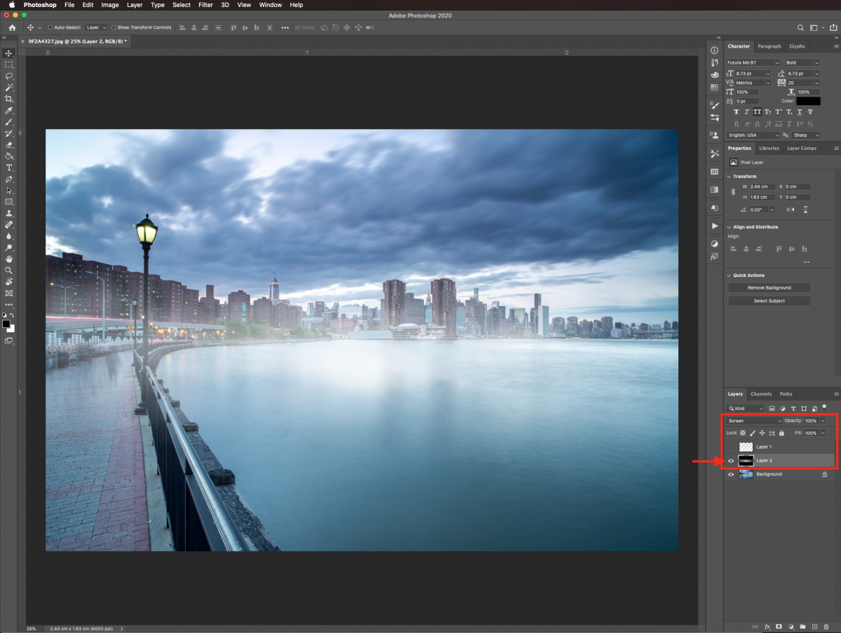 Reduceți opacitatea pentru a regla intensitatea