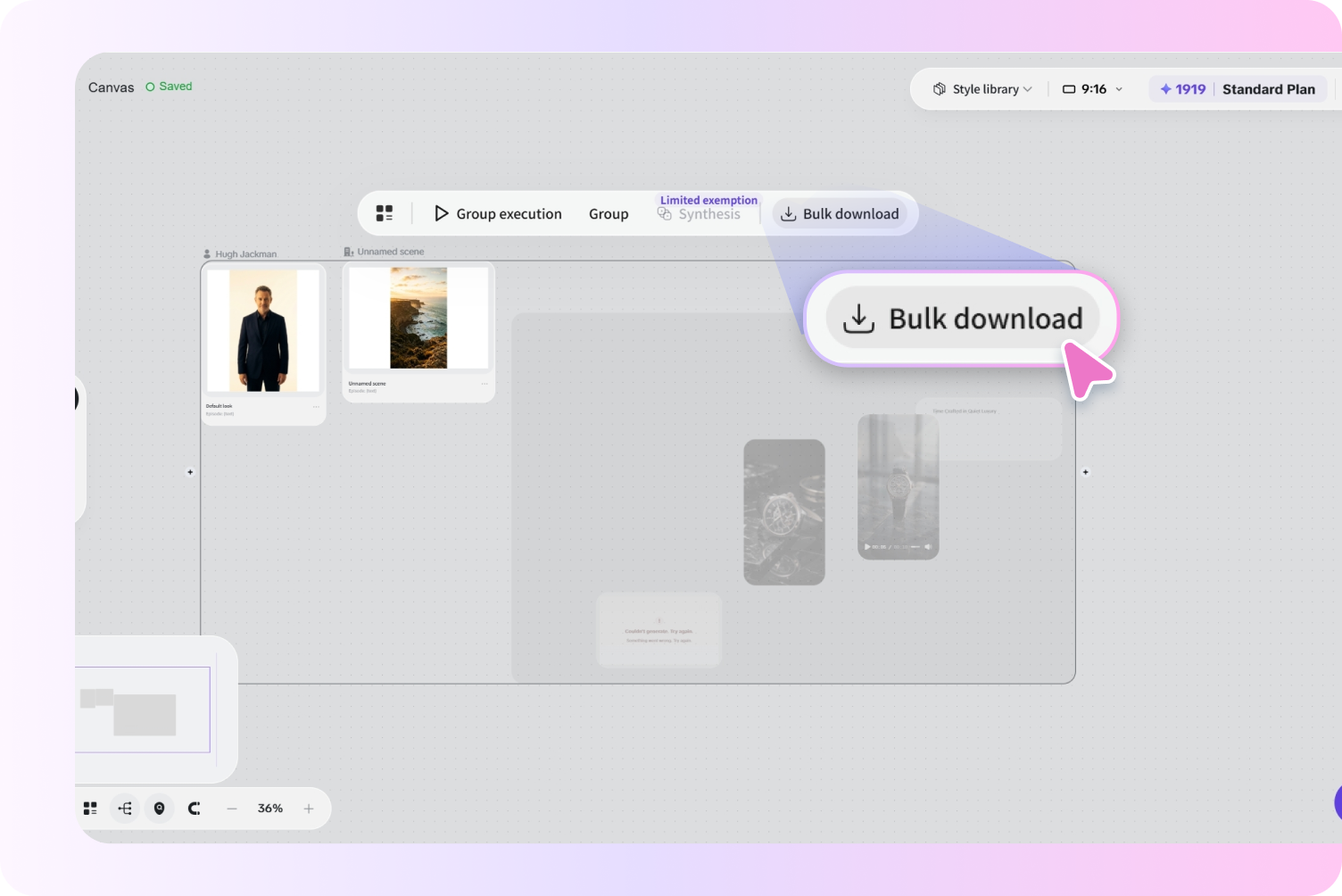 Step 3: Execute and bulk download