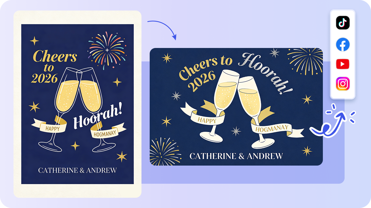 Clean up photos for professional holiday