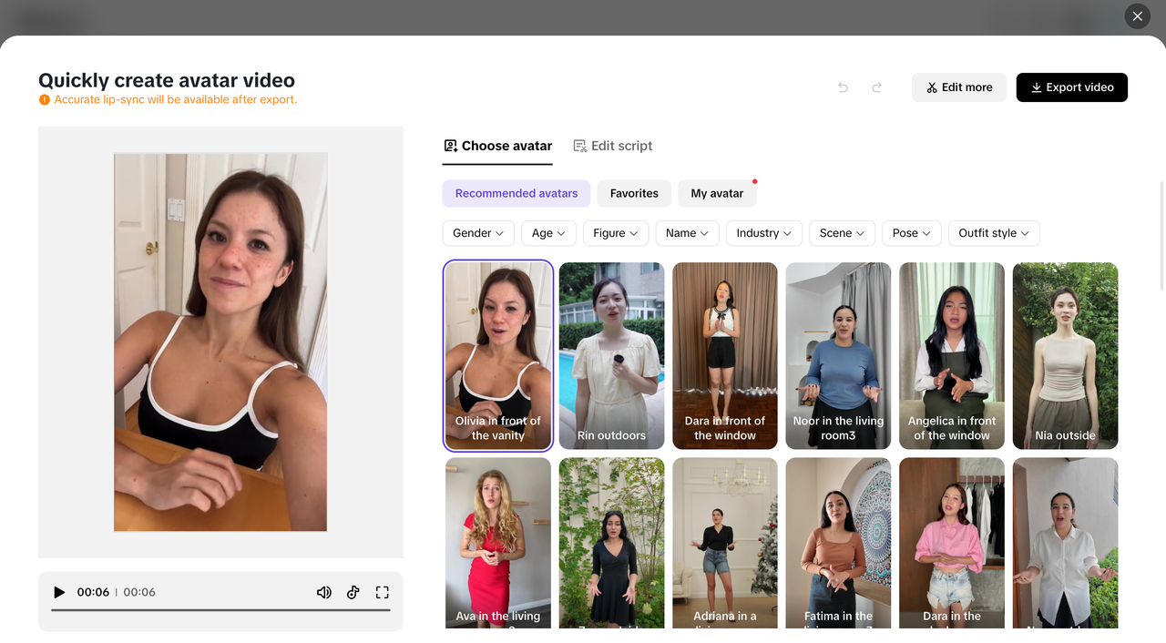 AI avatars and voices