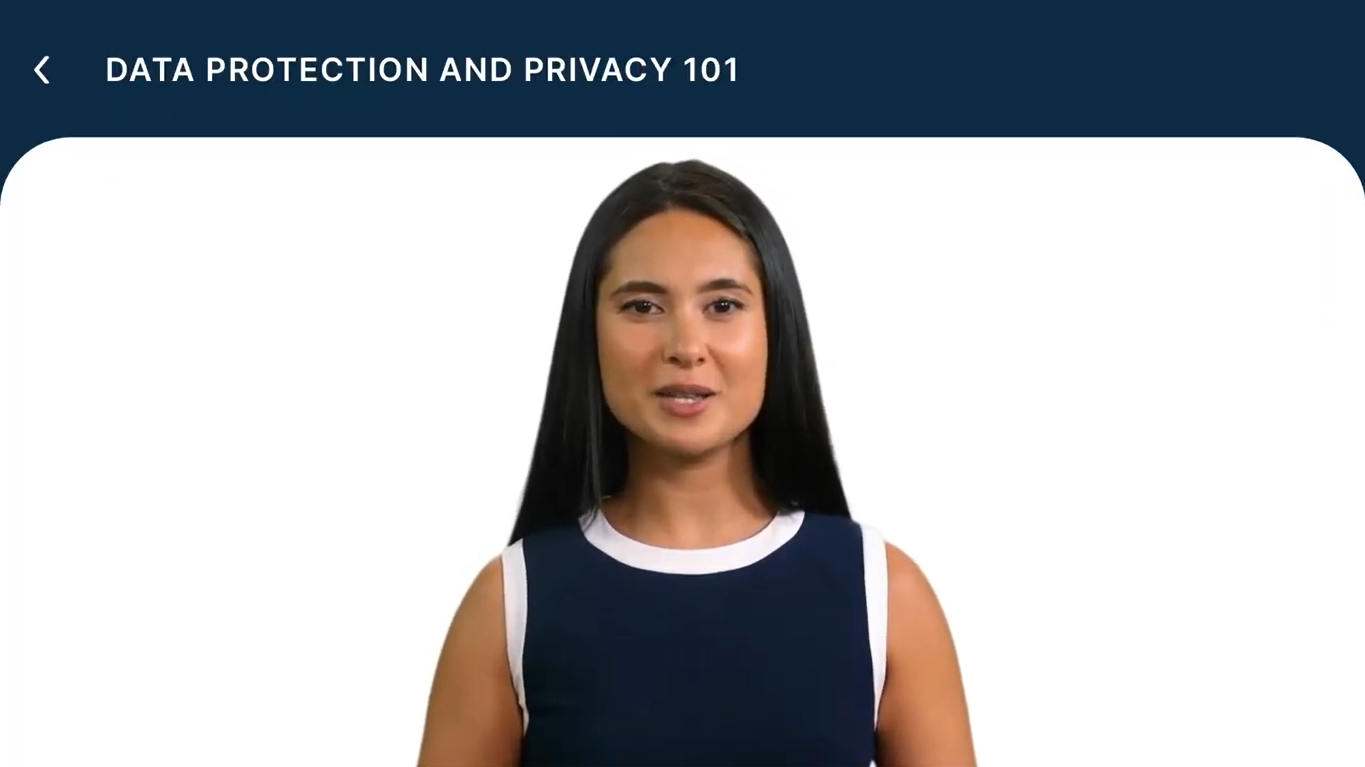 Corporate training video on data protection and privacy