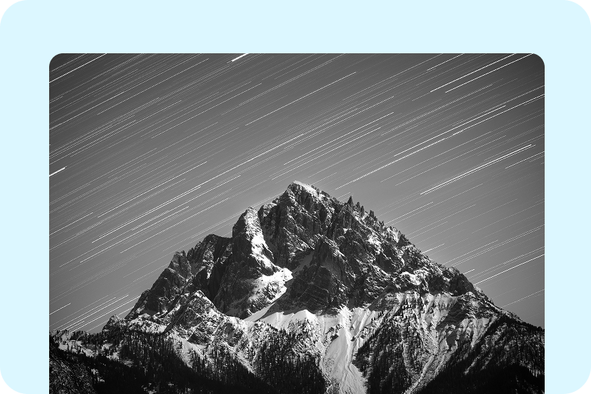Enhance landscape shots with grayscale images in CapCut
