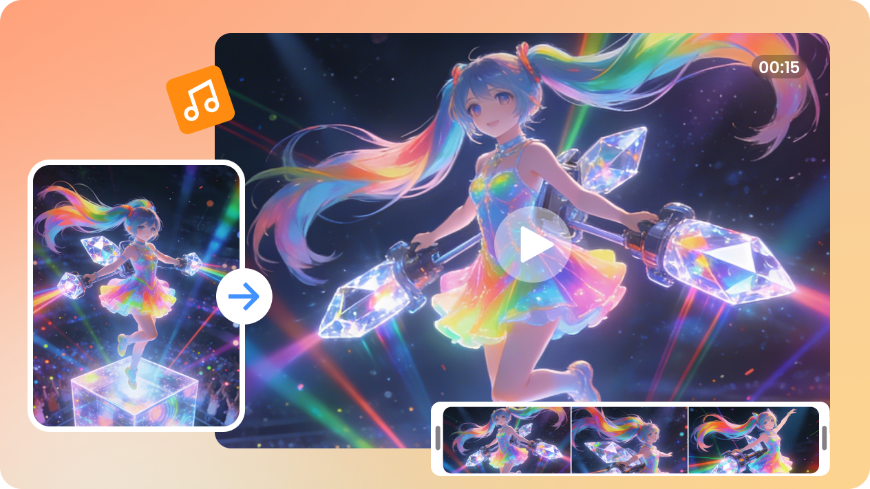  animate idol images into dynamic performance videos