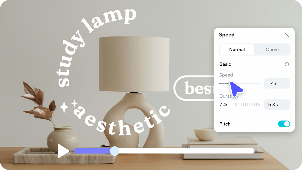 editing pitch deck video in Pippit