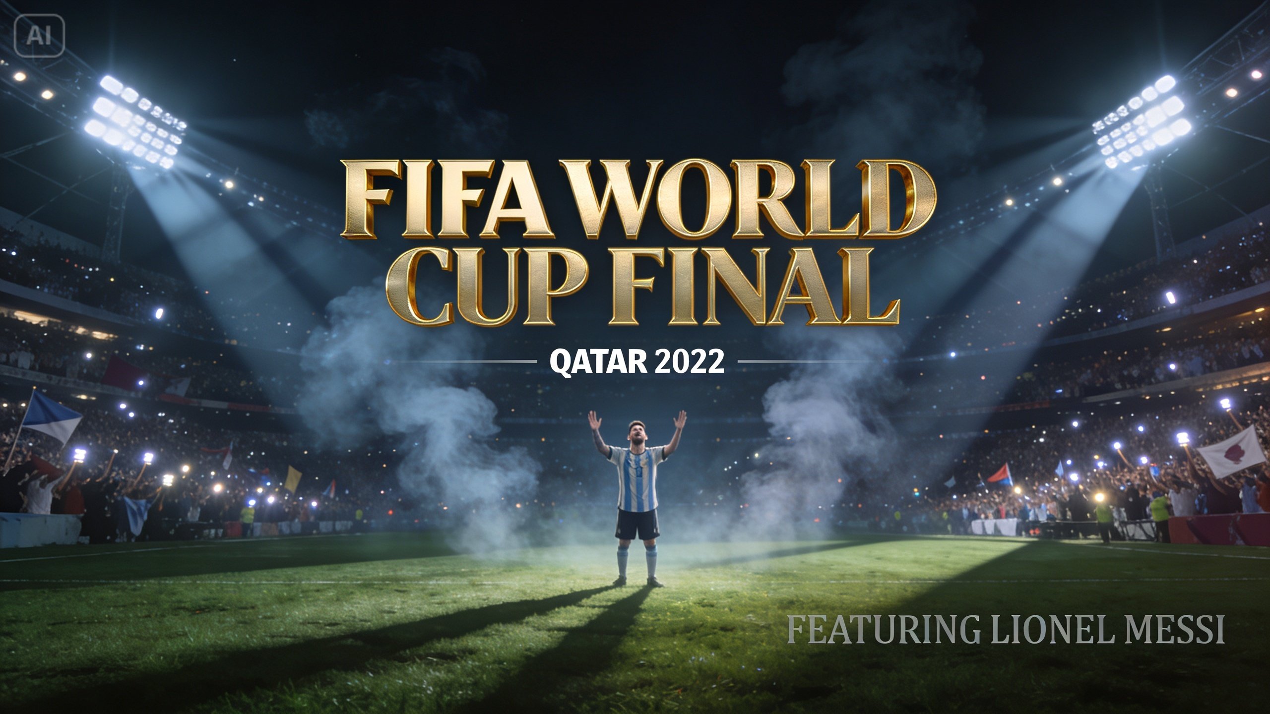 AI características del póster de la Copa Mundial de la FIFA
