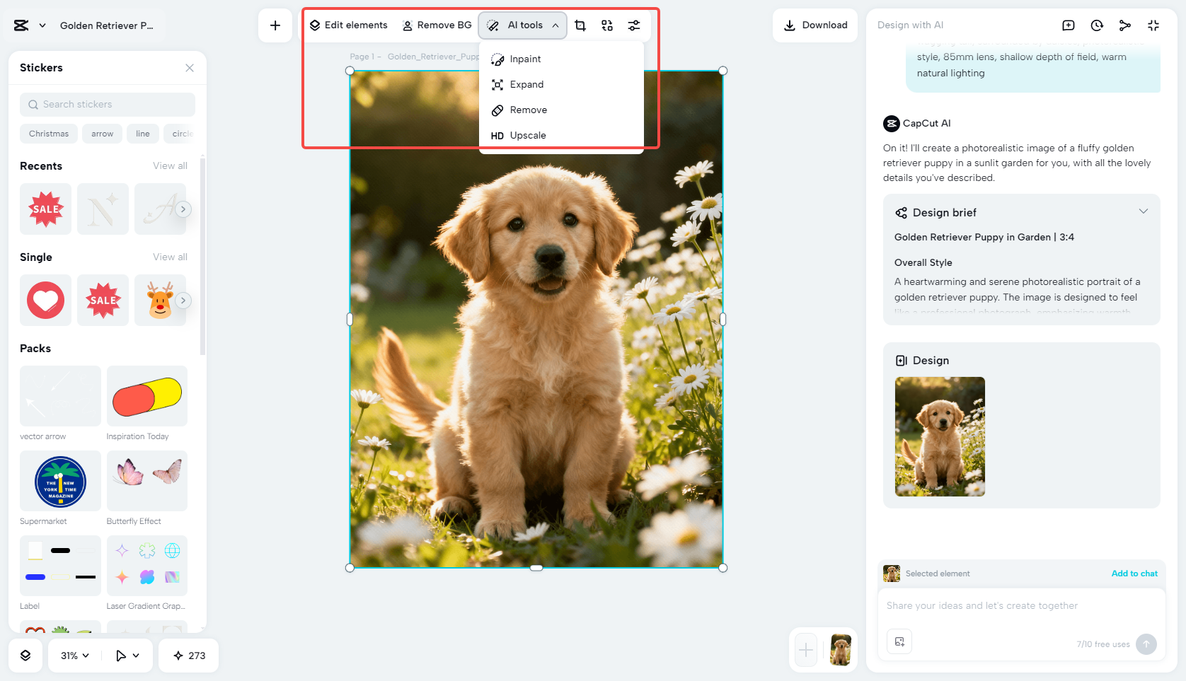 Enhance your generated design