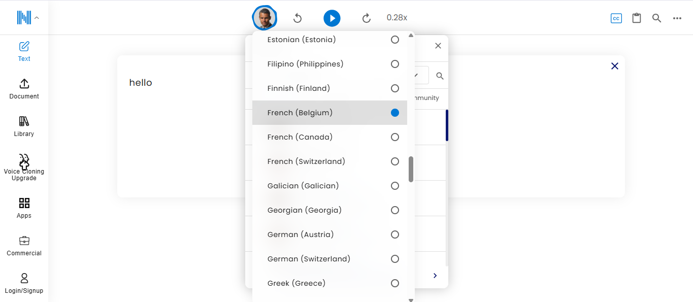 Choose your French voice