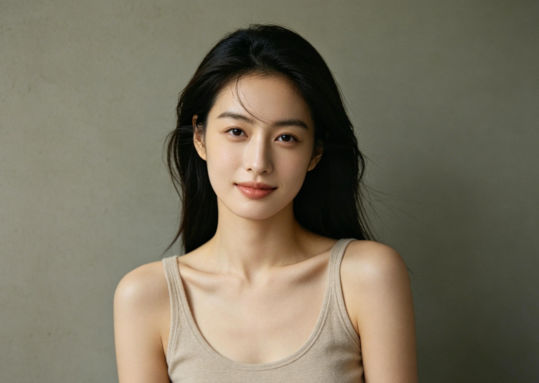 Отредактируйте загруженное изображение лица человека, усилив улыбку