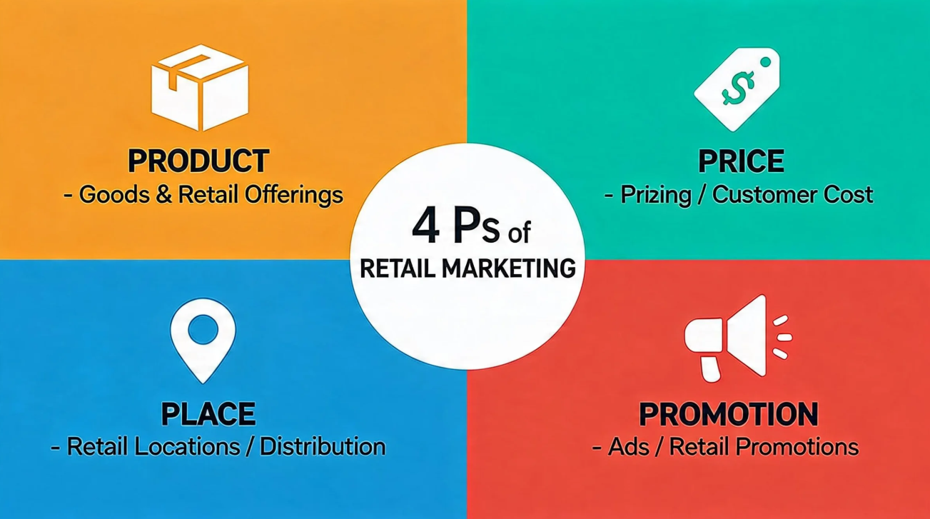 Les 4 P du marketing de détail