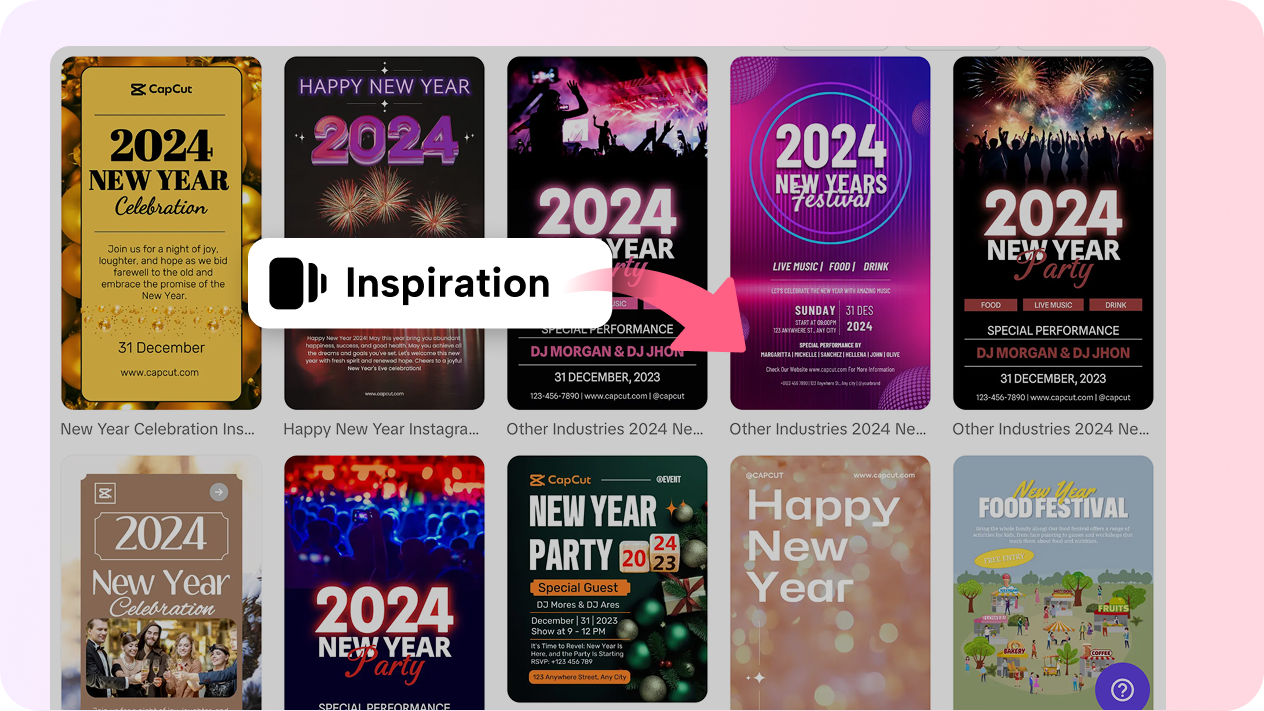 New year design templates