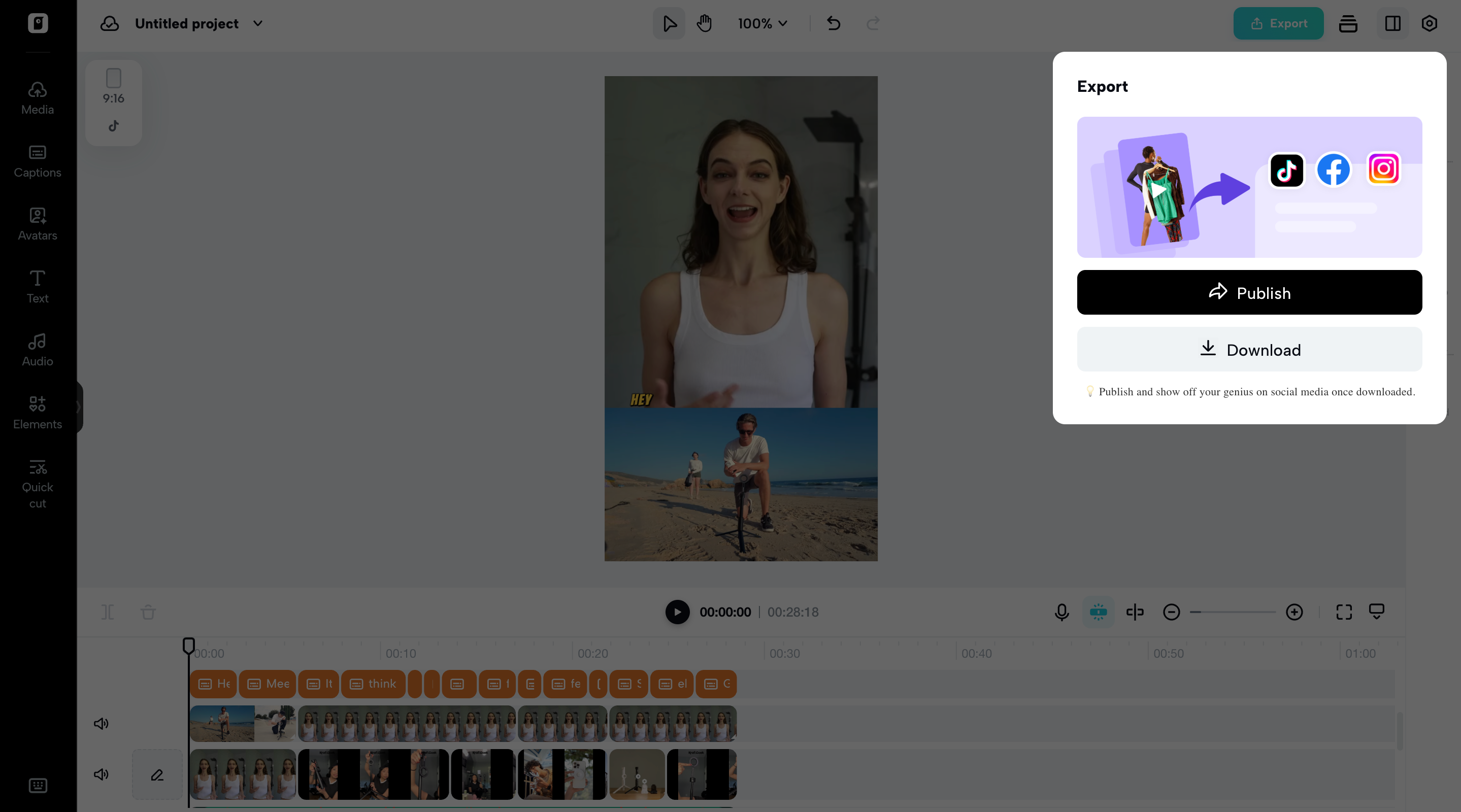 Export and share