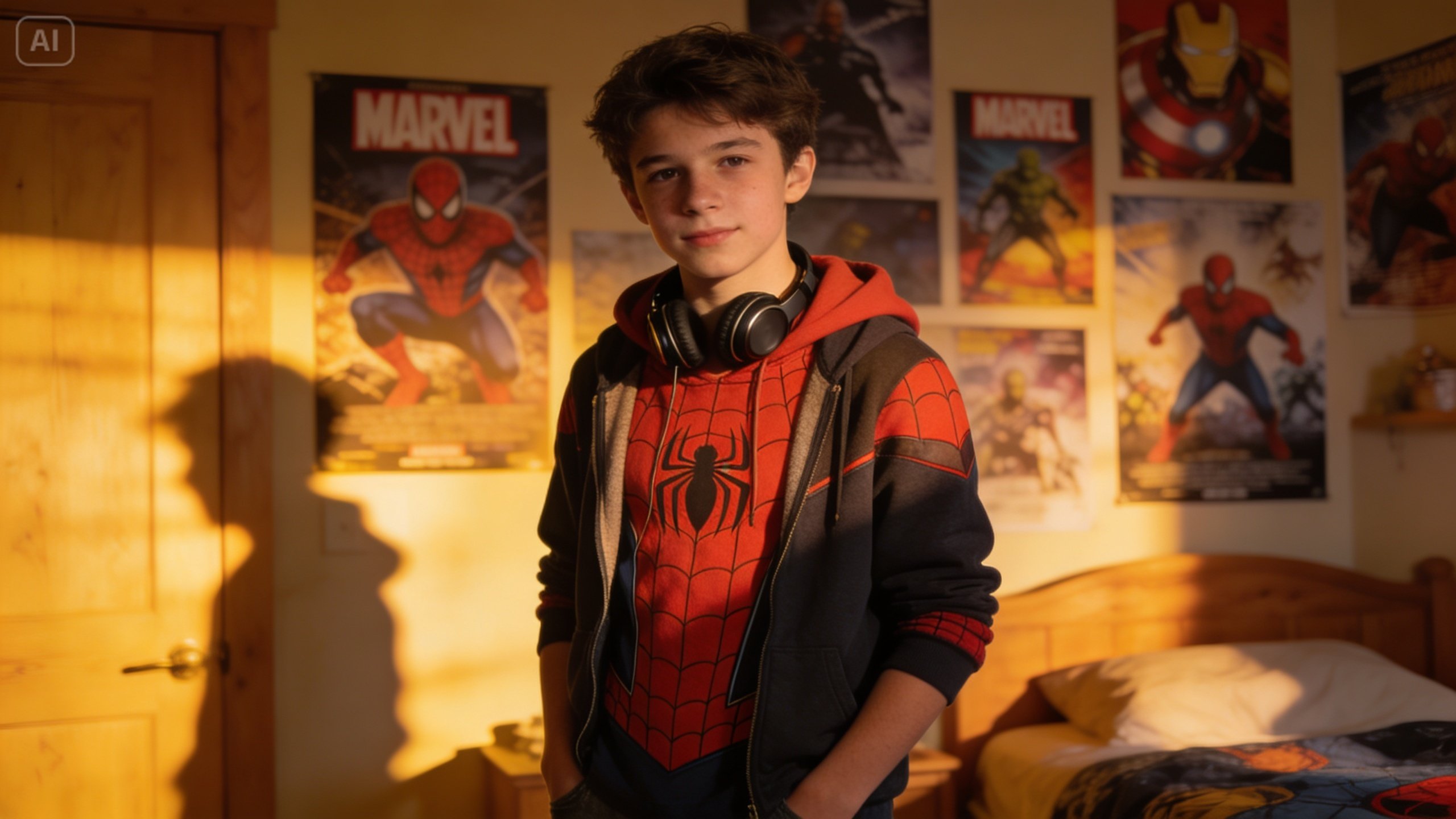 Imagem de fundo do prompt do Homem-Aranha IA