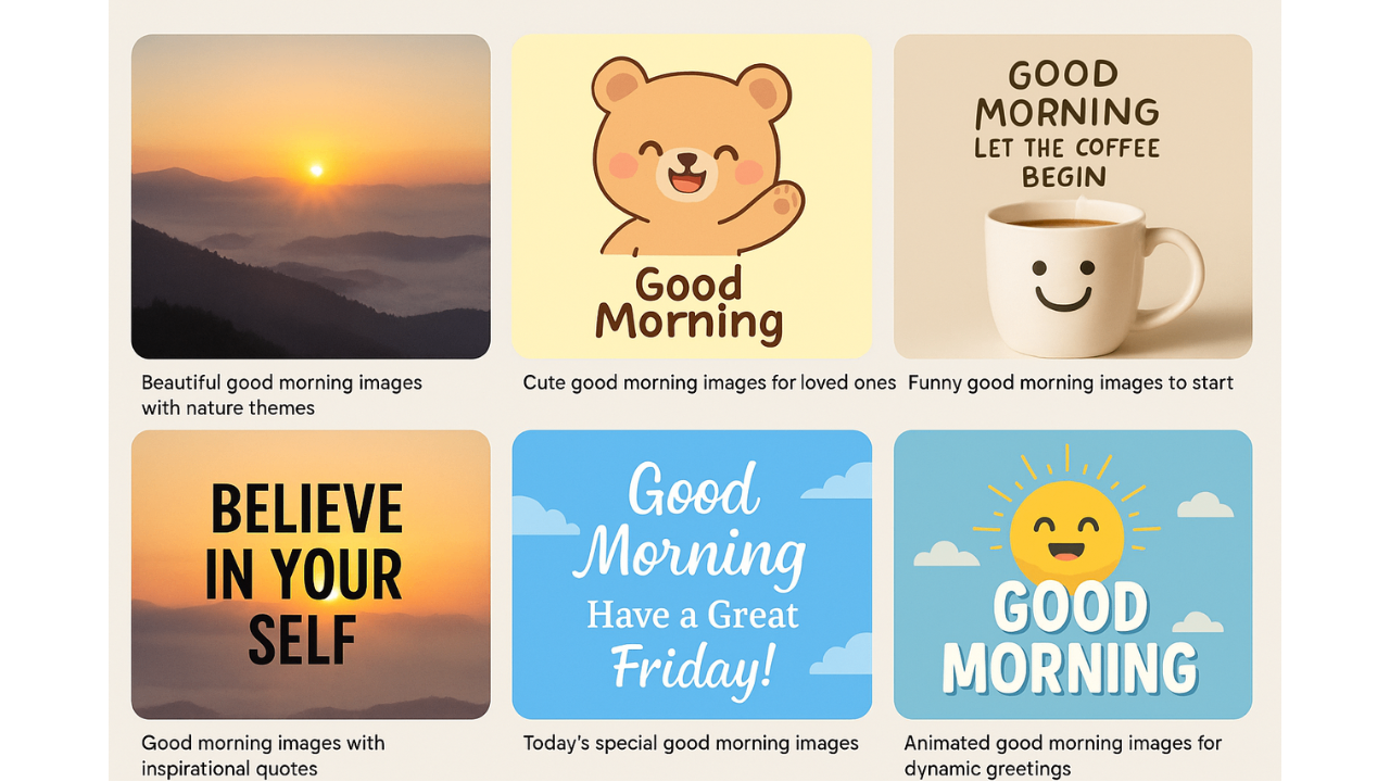 Popular types of good morning images