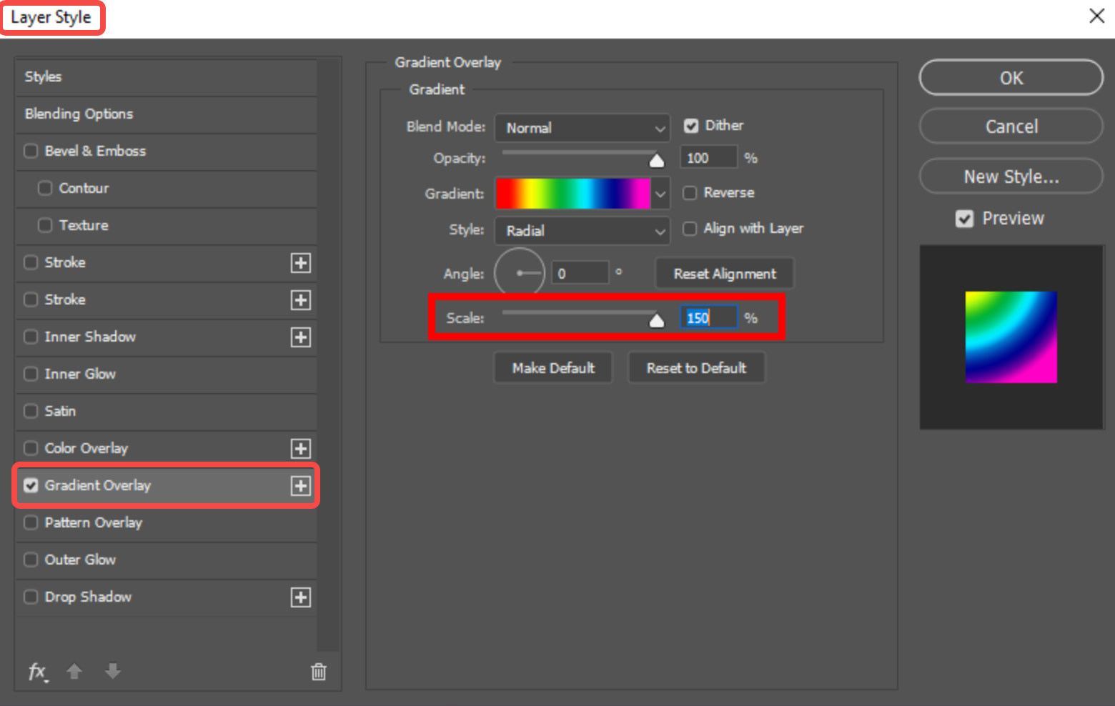 Customizing gradient text color in Photoshop