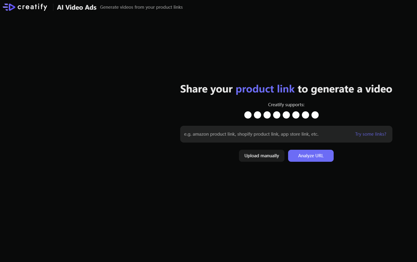 Create UGC video at Creatify AI