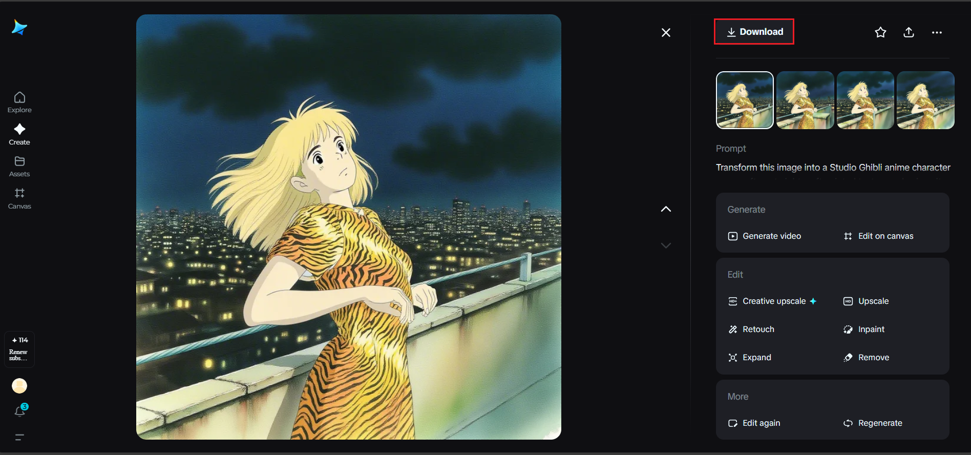 convertir une image en style Ghibli chatgpt